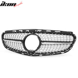 2014-2016 Benz W212 E250 E350 E400 E550 S212 Diamond Style Gloss Black Chrome Grille ABS