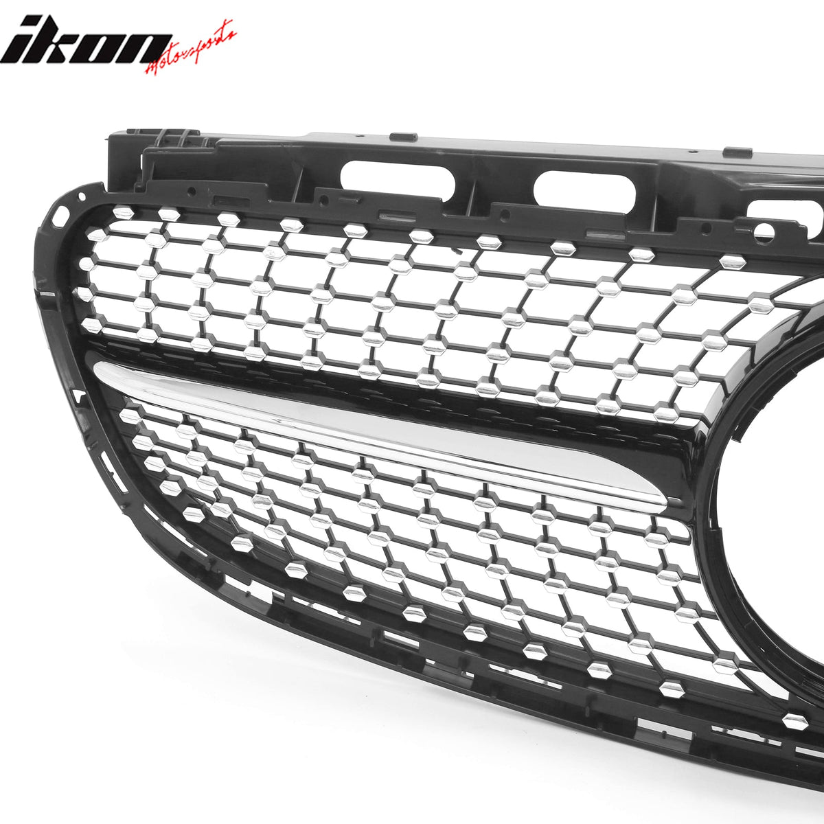 2014-2016 Benz W212 E250 E350 E400 E550 S212 Diamond Style Gloss Black Chrome Grille ABS