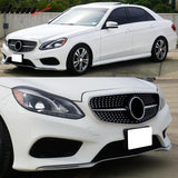 2014-2016 Benz W212 E250 E350 E400 E550 S212 Diamond Style Gloss Black Chrome Grille ABS