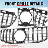 2014-2016 Benz W212 E250 E350 E400 E550 S212 GT Style Unpainted Black Chrome Grille ABS