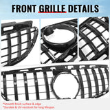 2014-2016 Benz W212 E250 E350 E400 E550 S212 GT Style Gloss Black Grille ABS