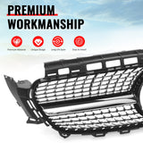 2017-2020 Benz W213 E300 E350 E400 E450 Diamond Style Gloss Black Chrome Grille ABS