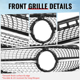 2017-2020 Benz W213 E300 E350 E400 E450 Diamond Style Gloss Black Chrome Grille ABS