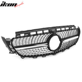 2017-2020 Benz W213 E300 E350 E400 E450 Diamond Style Gloss Black Chrome Grille ABS