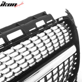 2017-2020 Benz W213 E300 E350 E400 E450 Diamond Style Gloss Black Chrome Grille ABS