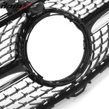 2017-2020 Benz W213 E300 E350 E400 E450 Diamond Style Gloss Black Chrome Grille ABS