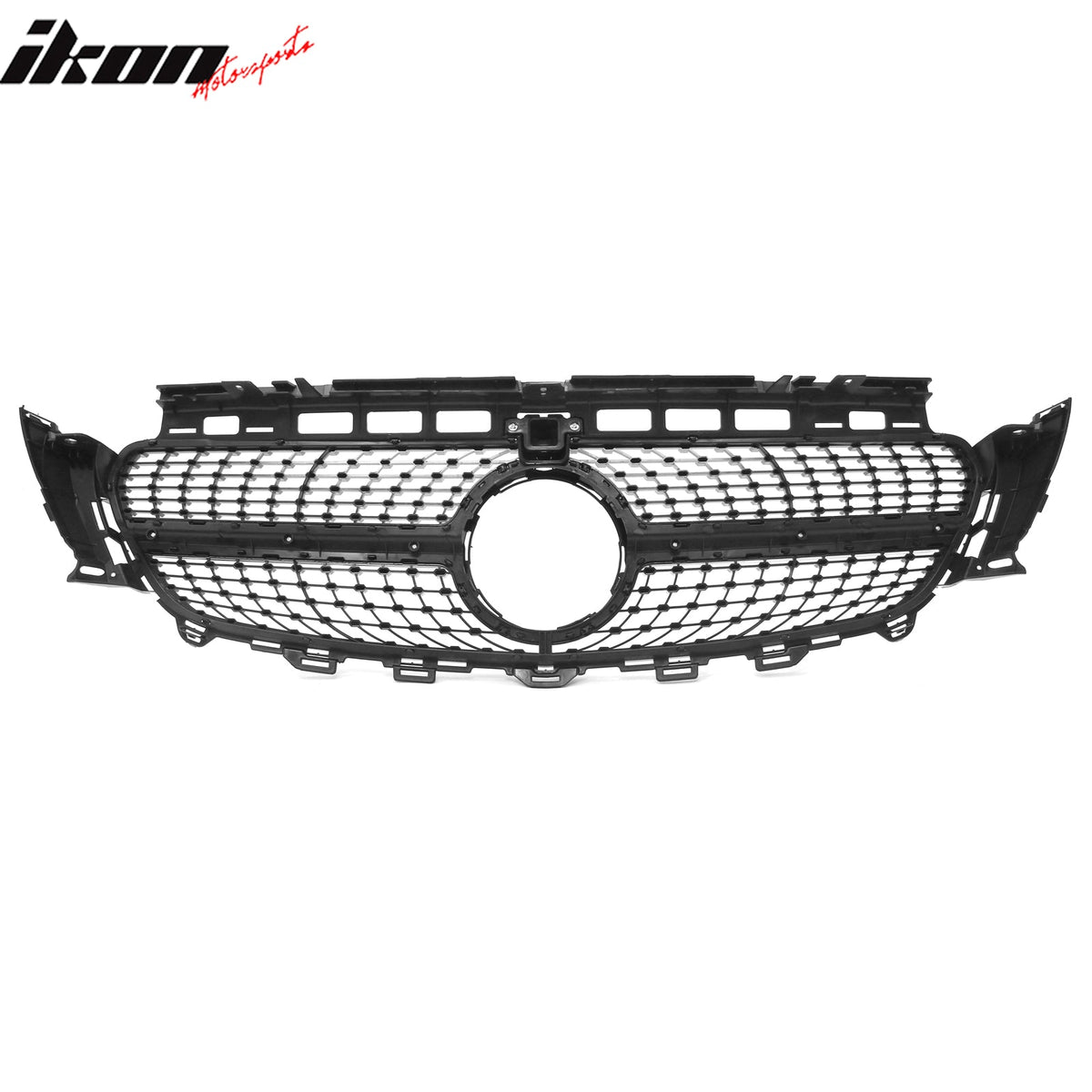 2017-2020 Benz W213 E300 E350 E400 E450 Diamond Style Gloss Black Chrome Grille ABS