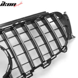 2017-2020 Benz W213 E300 E350 E400 E450 E43 GT Style Unpainted Black + Chrome Grille ABS