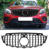2017-2020 Benz W213 E300 E350 E400 E450 E43 AMG GT Style Gloss Black Grille ABS