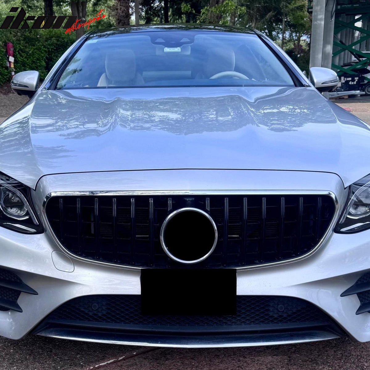 2017-2020 Benz W213 E300 E350 E400 E450 E43 AMG GT Style Gloss Black Grille ABS