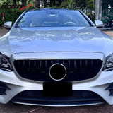 2017-2020 Benz W213 E300 E350 E400 E450 E43 AMG GT Style Gloss Black Grille ABS
