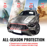 2021-2023 Benz E-Class W213 E350 E450 GT Style Unpainted Black + Chrome Grille ABS