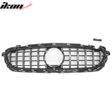 2021-2023 Benz E-Class W213 E350 E450 GT Style Unpainted Black + Chrome Grille ABS