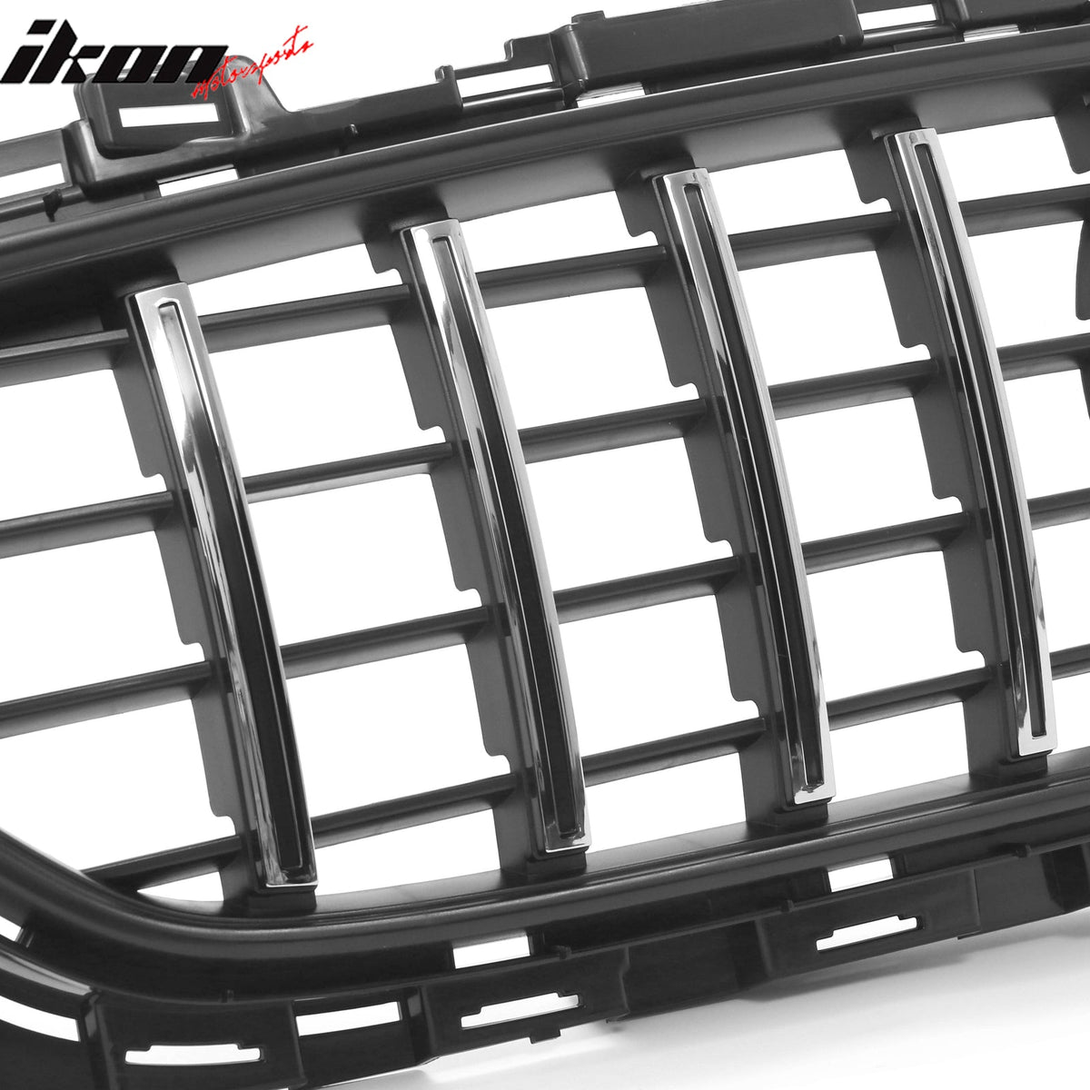 2021-2023 Benz E-Class W213 E350 E450 GT Style Unpainted Black + Chrome Grille ABS