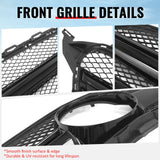 2015-2018 Benz C300 C350e C400 C450 AMG W205 C63 Style Primer + Gloss Black Grille ABS