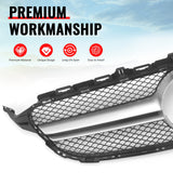 2015-2018 Benz C300 C350e C400 C450 AMG W205 C63 Style Primer Black + Silver Grille ABS