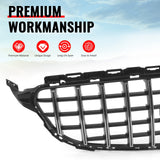 2015-2018 Benz W205 C300 C350e C400 C450 AMG GT Style Unpainted + Chrome Grille ABS