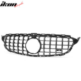 2015-2018 Benz W205 C300 C350e C400 C450 AMG GT Style Unpainted + Chrome Grille ABS
