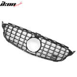 2015-2018 Benz W205 C300 C350e C400 C450 AMG GT Style Unpainted + Chrome Grille ABS