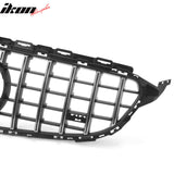 2015-2018 Benz W205 C300 C350e C400 C450 AMG GT Style Unpainted + Chrome Grille ABS