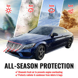 2015-2018 Benz W205 C300 C350e C400 C450 AMG GT Style Gloss Black Grille ABS