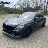 2015-2018 Benz W205 C300 C350e C400 C450 AMG GT Style Gloss Black Grille ABS