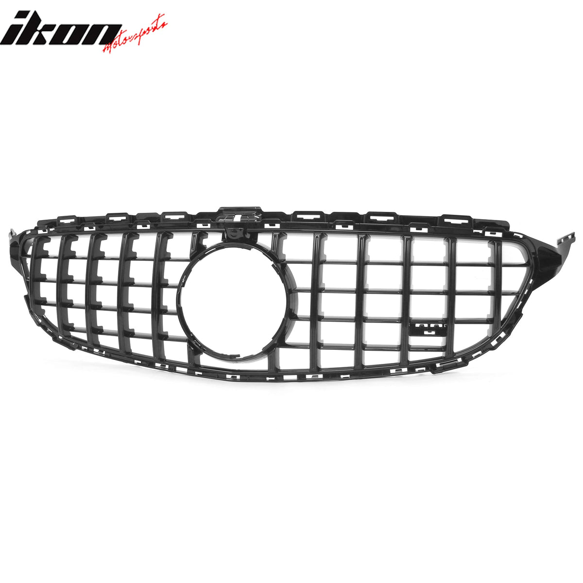2015-2018 Benz W205 C300 C350e C400 C450 AMG GT Style Gloss Black Grille ABS