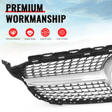 2019-2021 Benz W205 C300 C43 AMG Sedan Diamond Style Unpainted + Chrome Grille ABS