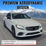 2019-2021 Benz W205 C300 C43 AMG Sedan Diamond Style Unpainted + Chrome Grille ABS