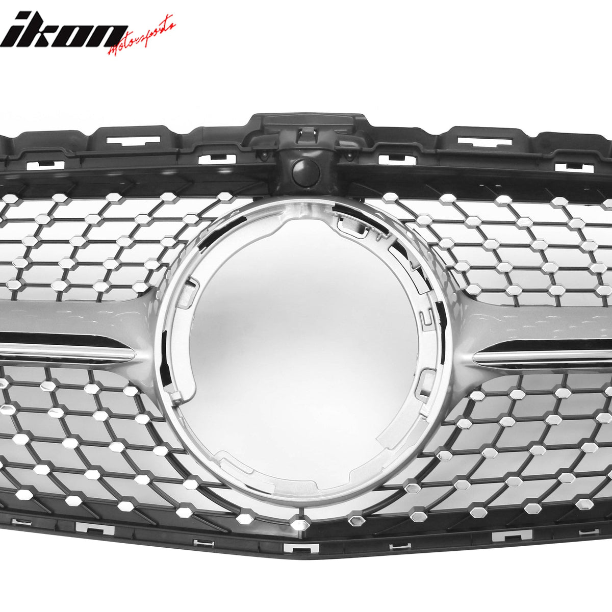 2019-2021 Benz W205 C300 C43 AMG Sedan Diamond Style Unpainted + Chrome Grille ABS