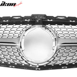 2019-2021 Benz W205 C300 C43 AMG Sedan Diamond Style Unpainted + Chrome Grille ABS