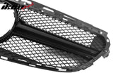2014-2016 Mercedes-Benz E-Class W212 Sedan & S212 Wagon Front Bumper Hood Upper Mesh Grille Replacement W/Gloss Black Bar E63 Style ABS