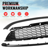 2008-2015 Mini Cooper S& JCW R55 R56 R57 R58 R59 JCW Style Front Bumper Upper Grille w/ Frame Carbon Fiber Print ABS