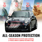 2008-2015 Mini Cooper S& JCW R55 R56 R57 R58 R59 JCW Style Front Bumper Upper Grille w/ Frame Gloss Black ABS