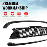2008-2015 Mini Cooper S& JCW R55 R56 R57 R58 R59 JCW Style Front Upper Grille Matte Black Grille Gloss Black Frame ABS