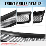 2009-2013 Subaru Forester Honeycomb Style Front Bumper Upper Grille Replacement Carbon Fiber Print ABS