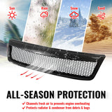2009-2013 Subaru Forester Honeycomb Style Front Bumper Upper Grille Replacement Carbon Fiber Print ABS