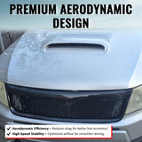 2009-2013 Subaru Forester Honeycomb Style Front Bumper Upper Grille Replacement Carbon Fiber Print ABS