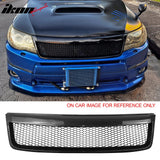 2009-2013 Subaru Forester Honeycomb Style Front Bumper Upper Grille Replacement Carbon Fiber Print ABS