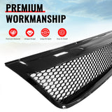 2009-2013 Subaru Forester Honeycomb Style Front Bumper Upper Grille Replacement Gloss Black ABS