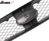 2004-2005 Subaru Impreza STI Style Front Bumper Grille Gloss Black ABS