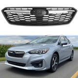 2017-2019 Subaru Impreza OE Front Bumper Grille Gray W/ Chrome ABS