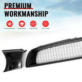 2002-2003 Subaru Impreza Front Upper Grille WRX STI Mesh Style Black Replacement Front Bumper Hood Grill