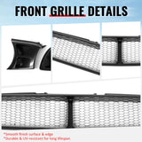 2002-2003 Subaru Impreza Front Upper Grille WRX STI Mesh Style Black Replacement Front Bumper Hood Grill