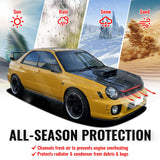 2002-2003 Subaru Impreza Front Upper Grille WRX STI Mesh Style Black Replacement Front Bumper Hood Grill