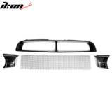 2002-2003 Subaru Impreza Front Upper Grille WRX STI Mesh Style Black Replacement Front Bumper Hood Grill