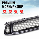 2004-2005 Subaru Impreza Front Upper Grille WRX STI Mesh Style Black Replacement Front Bumper Hood Grill