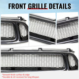 2004-2005 Subaru Impreza Front Upper Grille WRX STI Mesh Style Black Replacement Front Bumper Hood Grill
