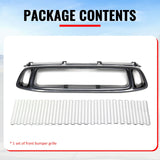 2004-2005 Subaru Impreza Front Upper Grille WRX STI Mesh Style Black Replacement Front Bumper Hood Grill