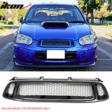 2004-2005 Subaru Impreza Front Upper Grille WRX STI Mesh Style Black Replacement Front Bumper Hood Grill